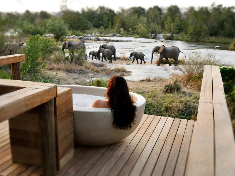 Safari lodge spa treatment room