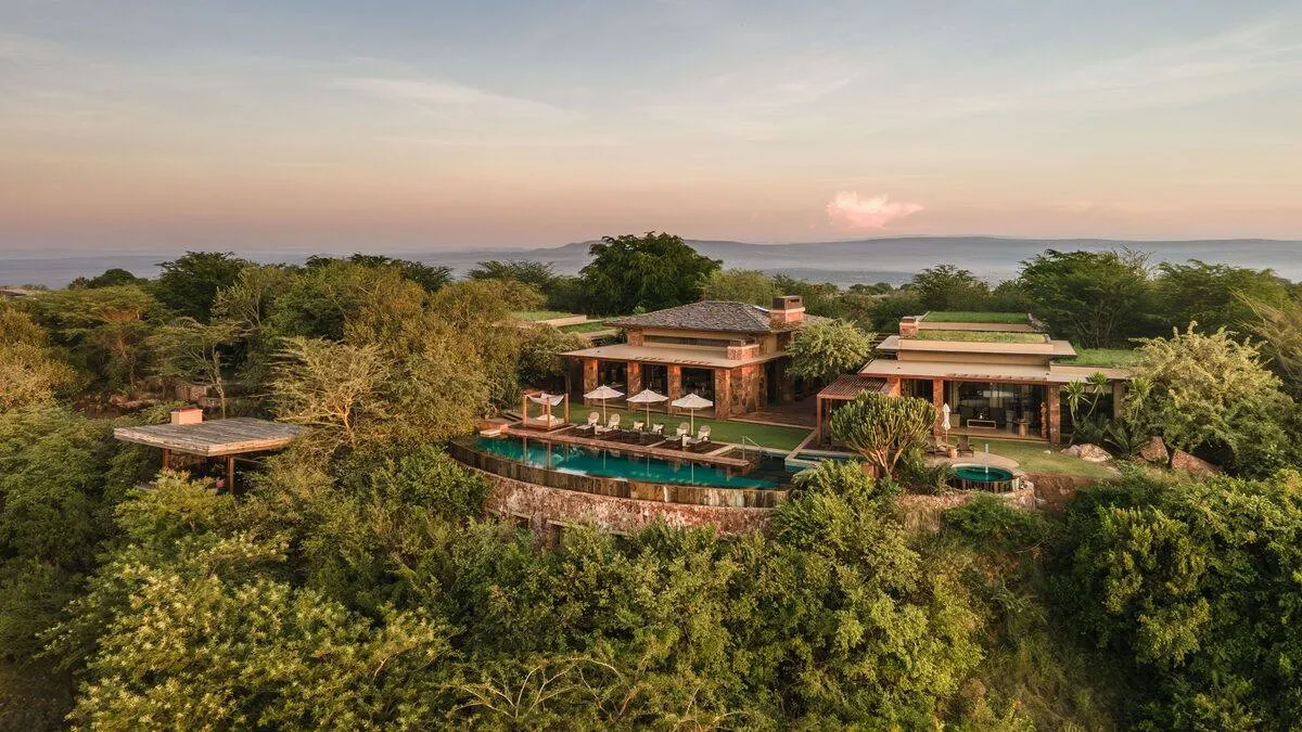 Comfortable mid-range safari lodge surrounded by African wilderness