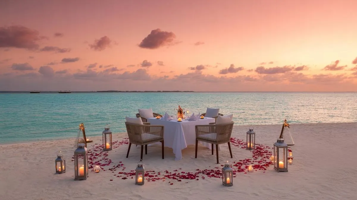 Maldives Honeymoon — Sandbank Dinners & Underwater Spa — South Ari Atoll, Maldives